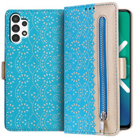 Чохол-кришка для Samsung Galaxy A13 4G, Wallet Pocket Zipper Lace, м'яти