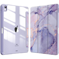 Чехол для iPad 10.9" 2022 (10 gen.), Smartcase Hybrid, с местом для стилуса, Marble фиолетовый