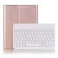 Чехол + клавиатура iPad 7/8/9 10.2 2019/2020/2021, розовый rose gold