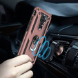 Броньований Чoхол до Xiaomi Redmi Note 9, Nox Case Ring, рожевий rose gold