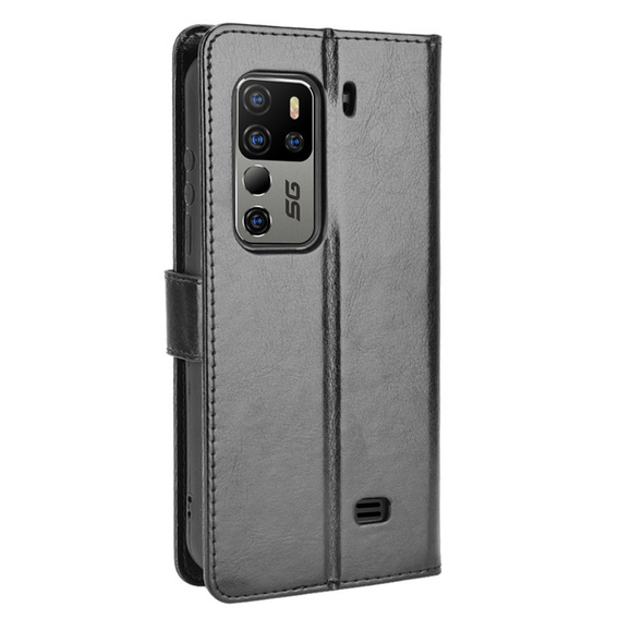 Откидной чехол для uleFone Armor 11 5G/Armor 11T 5G, Crazy Horse Wallet, чёрный