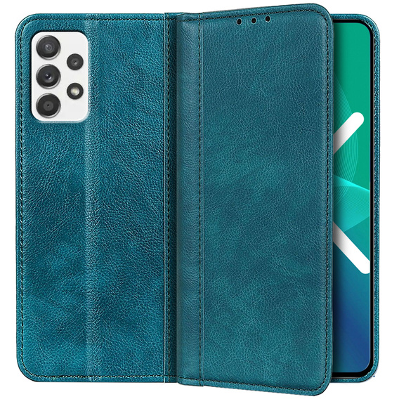 Чехол до Samsung Galaxy A52 / A52s, Wallet Litchi Leather, зелёный