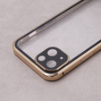 Чехол для iPhone 13, Magnetic Dual Glass, золотой