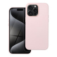 Кожаный чехол Mag Cover для iPhone 15 Pro Max, розовый