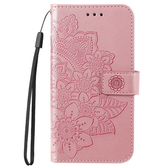 Откидной чехол для Xiaomi Redmi 13C / Poco C65, Mandala Flower, розовый