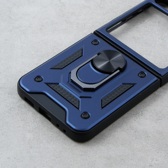 Бронированный Чехол до Samsung Galaxy Z Flip5 5G, Nox Case Ring, синий