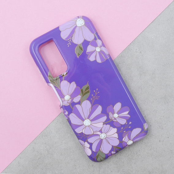 Чoхол до Samsung Galaxy A14 4G/5G, Suritch Full Body Flowers, фіолетовий