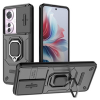 Чехол для Oppo Reno 11F 5G, KickStand Camera Lens, чёрный