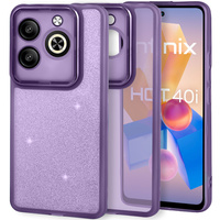 Чехол до Infinix Hot 40i, Glittery Powder, фиолетовый