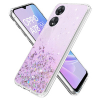 Чехол до Oppo A78 5G, Glittery, фиолетовый