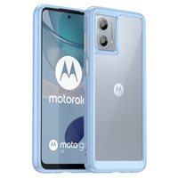 Чoхол до Motorola Moto G53 5G, Fusion Hybrid, прозорий / синій