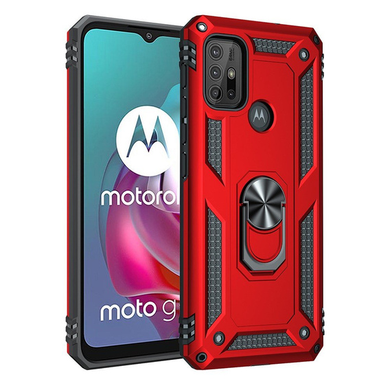 Броньований Чoхол до Motorola Moto G10/G30, Nox Case Ring, червоний