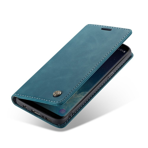 Чехол CASEME для Samsung Galaxy S8, Leather Wallet Case, синий