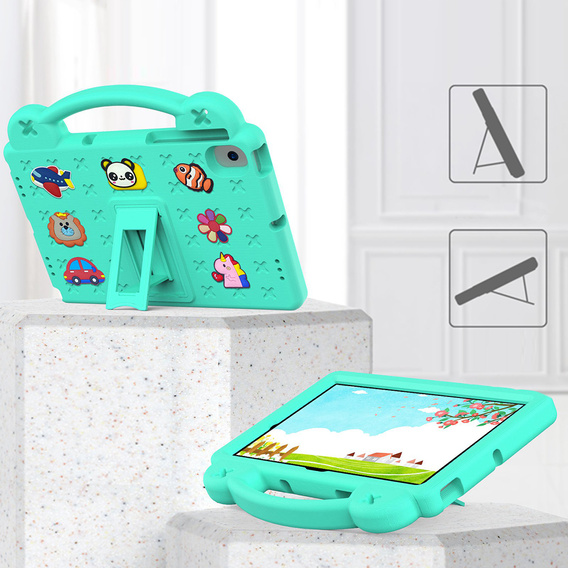 Дитячий чохол для планшета Samsung Tab A8 X200 / X205, Cute Patterns, з підставкою, зелений