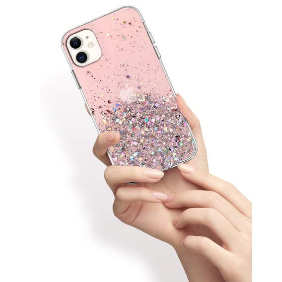 Чехол до iPhone 11, Glittery, розовый