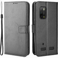 Откидной чехол для Ulefone Armor X10 / X10 Pro, Wallet Smart Magnet Case, чёрный