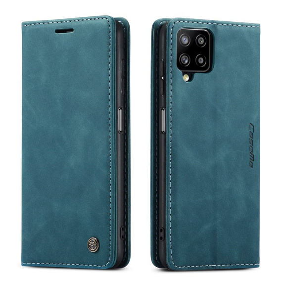 Чехол CASEME для Samsung Galaxy A12 / M12 / A12 2021, Leather Wallet Case, синий