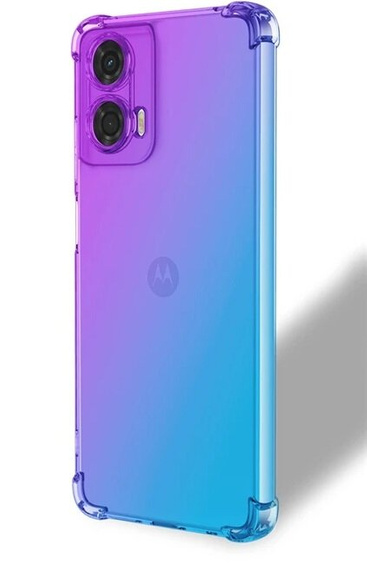 Чехол для Motorola Moto G85, Gradient Dropproof, Фиолетовый / синий