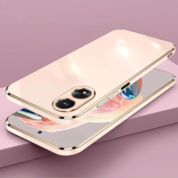 Чехол для Oppo A38 4G / Oppo A18 4G, Glamour CamShield, розовый rose gold