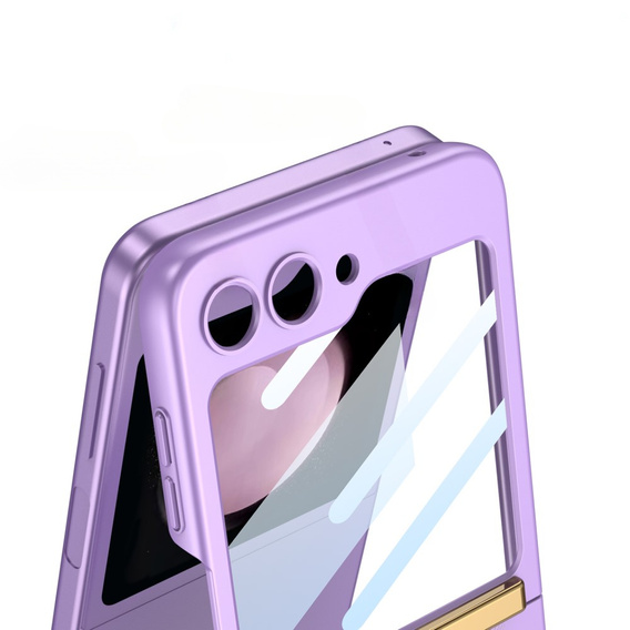 Чехол для Galaxy Z Flip 5, Strap Cover, пурпурный/оранжевый