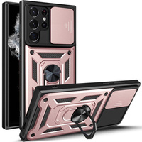 Чехол NOX Camera Slide Samsung Galaxy S23 Ultra, CamShield Slide, розовый rose gold