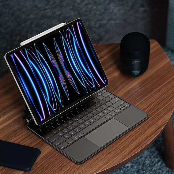 Чехол + клавиатура iPad Pro 12.9" 2022/2021/2020 (6/5/4 gen.), Dux Ducis Keyboard TouchPad, чёрный