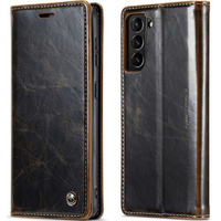 Флип-кейс CASEME для Samsung Galaxy S21, Waxy Textured, кофе