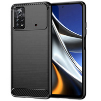 Чехол до Xiaomi Poco M4 Pro 4G, Carbon, чёрный