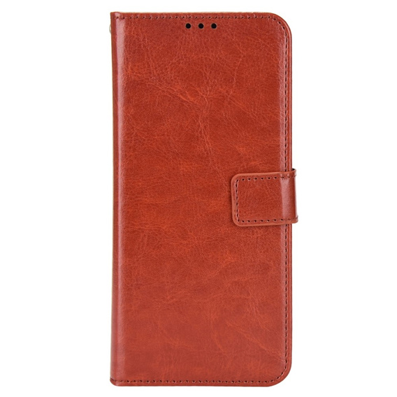 Футляр з клапаном для Oppo A17, Crazy Horse Wallet, коричневий