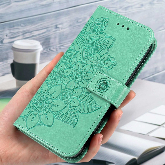 Чохол-книжка для Xiaomi Redmi Note 12 5G / POCO X5 5G, Mandala Flower, зелений