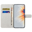 Откидной чехол для Samsung Galaxy M15 5G, Wallet, Blue Flower