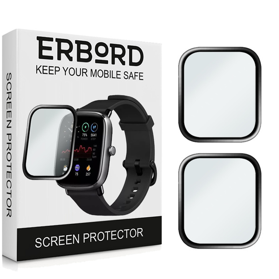 2x Гібридне скло ERBORD для Amazfit GTS 2 Mini