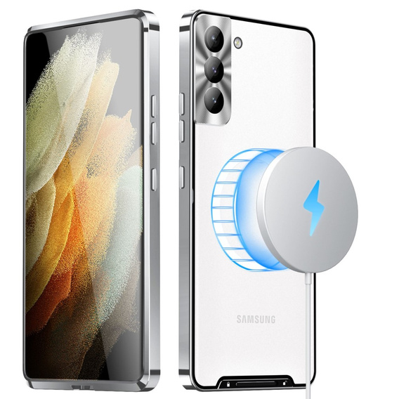 Защитный чехол для камеры Samsung Galaxy S21 FE 5G, CamShield MagSafe, прозрачный / серебряный