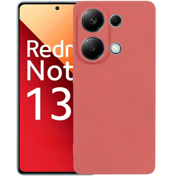 Чехол до Xiaomi Redmi Note 13 Pro 4G, Silicone Lite, красный