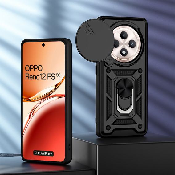 Чехол NOX Camera Slide Oppo Reno 12FS / Oppo Reno 12F, CamShield Slide, чёрный