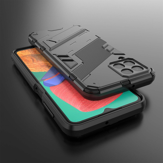 Чохол для Samsung Galaxy M33 5G, Military kickstand, чорний