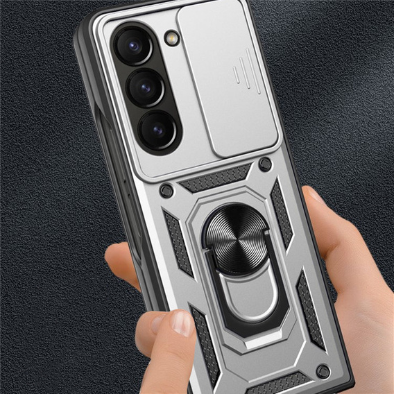 Чохол NOX Camera Slide Samsung Galaxy Z Fold5 5G, CamShield Slide, срібло