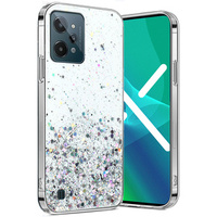 Чехол до Realme C31, Glittery, прозрачный