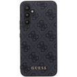 Чехол GUESS до Samsung Galaxy S23 FE, 4G Metal Gold Logo, серый