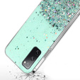 Чехол до Samsung Galaxy S20 FE, Glittery, светло-голубой