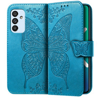 Откидной чехол для Samsung Galaxy M23 5G / M13, Butterfly, синий