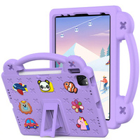 Детский чехол для iPad 10.9 2022 10 Gen, Cute Patterns, с подставкой, фиолетовый