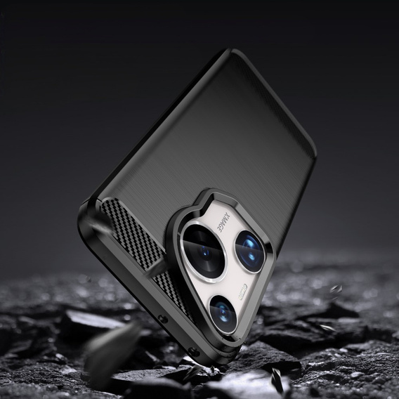 Чехол до Huawei Pura 70 Ultra, Carbon, чёрный