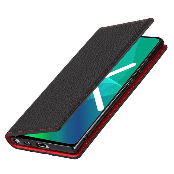 Кожаный чехол для iPhone 12 Pro Max, ERBORD Grain Leather, чёрный