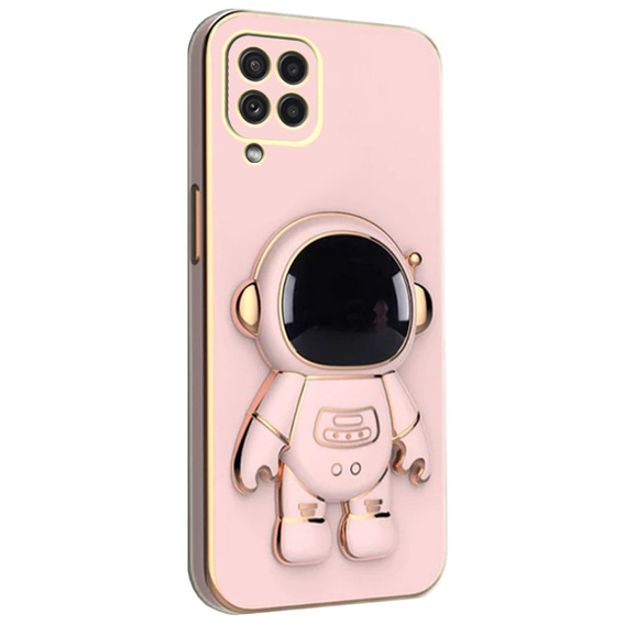 Чехол до Samsung Galaxy A22 4G, Astronaut, розовый rose gold