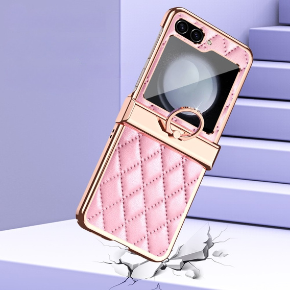 Чехол для Samsung Galaxy Z Flip5 5G, Electro Stitching , розовый