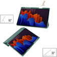 Чехол для Samsung Galaxy Tab S7 Plus / Tab S7 FE, Smartcase Hybrid, с местом для стилуса, зелёный