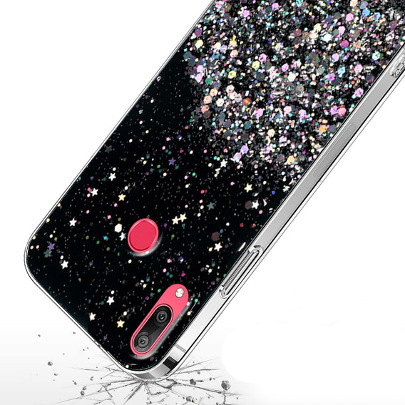 Чoхол до Huawei Y7 2019, Glittery, чорний