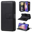 чехол с клапаном для Samsung Galaxy A55 5G, 10 Card Slots Wallet, чёрный