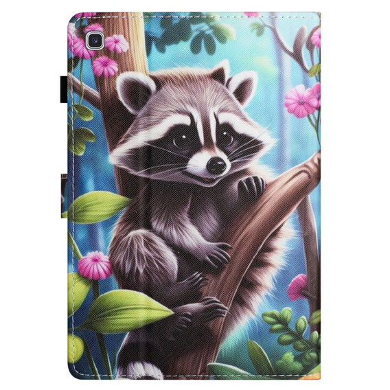 Чехол для Samsung Galaxy Tab A7 Lite, с откидной крышкой, raccoon